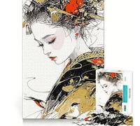 Puzzle pour Adolescents 1000 pièces Style Traditionnel Japonais Bords impeccables Jeu de réflexion Amusant pour des Moments de détente et de Plaisir décoration Murale de Noël (50x75cm)