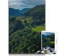 Puzzle pour Adolescents 1000 pièces Suisse Delemont Jeux éducatifs Découpe de précision Cadeau de Père Noël Secret Dimensions 50x75cm