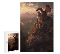 Puzzle pour adolescents 1000 pièces Sunset Over Dragons Keep Puzzle pour adultes Jeu familial Décoration difficile à compléter 1000 pièces