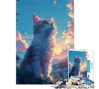 Puzzle pour Adolescents 1000 pièces Sunset Serenade Jeu Familial addictif pour cultiver la Patience pour Les Jeux Améliore la mémoire (Dimensions 50x75cm)