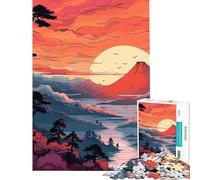 Puzzle pour Adolescents 1000 pièces Superbe Casse-tête de Montagne Jeu éducatif Cadeau d'anniversaire Difficile (Taille 75x50cm)