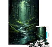 Puzzle pour Adolescents 1000 pièces Survol des Bois Jeux relaxants Jouets addictifs pour cultiver la Patience Cadeaux d'anniversaire pour s'amuser en Famille (Dimensions 38x26cm)