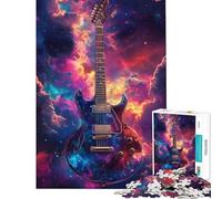 Puzzle pour Adolescents 1000 pièces Symphonie de Guitare Galactique Casse-tête de précision Difficile et Stimulant Jeux de réflexion en Famille (Dimensions 38x26cm)