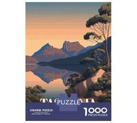 Puzzle pour Adolescents 1000 Pièces Tasmania Australia Landscape Art Puzzles pour Adultes Activités Familiales Interaction Parent-Enfant Jeu Au Design Élégant 70x50cm/1000pcs