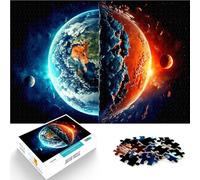 Puzzle pour Adolescents 1000 pièces Terre Difficile à réaliser mais Amusant et Humoristique Jouets de décoration pour la Maison 38x26cm