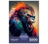 Puzzle pour Adolescents 1000 Pièces The Angry Ape Puzzles pour Adolescents Jeux Relaxants Cadeaux pour Femmes pour Anniversaire, Noël 52x38cm/1000pcs