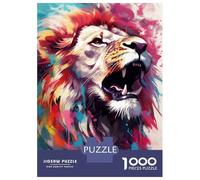 Puzzle pour Adolescents 1000 Pièces The Kings Roar Puzzle pour Adultes Jeu Pratique Analyse Et Logique Interaction Parent-Enfant 52x38cm/1000pcs