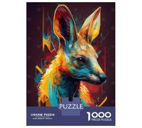 Puzzle pour Adolescents 1000 Pièces The Protective Kangaroo Puzzle pour Adultes Jeu De Réflexion Décoration Murale Cadeau Anti-Stress 52x38cm/1000pcs