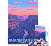 Puzzle pour Adolescents 1000 pièces, thème Grand Canyon, à Monter soi-même, pour améliorer sa mémoire, avec Poster et fiche de Questions Assortis 38x26cm