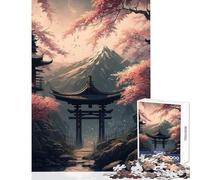 Puzzle pour Adolescents 1000 pièces thème Japonais Fantastique décoration Murale pour Un échange de Cadeaux Jeu Impossible à Rater renforce Les Liens Entre Les Couples Dimensions 38x52cm