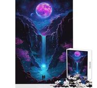 Puzzle pour Adolescents 1000 pièces thème Montagne et lac Japonais décoration Murale Cadeau de Noël Secret Jeu Impossible renforce Les Liens d'amour Entre Couples Dimensions 38x52cm