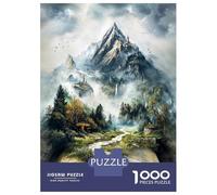 Puzzle pour Adolescents 1000 Pièces Tome of Endless Realms Puzzle pour Adultes Jouet Décoration Murale Course De Vitesse Manuelle Défi Éducatif 52x38cm/1000pcs