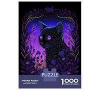 Puzzle pour Adolescents 1000 Pièces Tropical Island Landscape with Mountain and Moon Puzzles pour Adultes Jeux Relaxants Décoration Murale Idéal comme Cadeau pour Toute La Famille 38x26cm/1000pcs