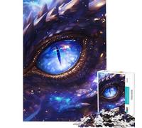 Puzzle pour Adolescents 1000 pièces Univers Œil de Dragon Cosmique Jeu Familial addictif pour cultiver la Patience Une œuvre d'art (Dimensions 38x26cm)