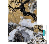 Puzzle pour Adolescents 1000 pièces Vague de marée Puzzle pour Adolescents Découpe de précision Interaction Parent-Enfant Casse-tête Jeux de Famille (Dimensions 50x75cm)