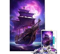 Puzzle pour Adolescents 1000 pièces Vaisseau Spatial Galaxie Jeu de réflexion Casse-tête Jouets Jeux éducatifs Cadeau pour Anniversaires Difficile Difficile (Dimensions 38x52cm)