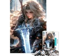 Puzzle pour Adolescents 1000 pièces Valkyrie Romance défi éducatif Apprentissage décoration intérieure Jouet pour Les 14 Ans et Plus (50x75cm)