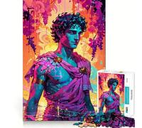 Puzzle pour Adolescents 1000 pièces Vignoble au crépuscule︰ L'éclat de Dionysos Découpe serrée Amusant Résolution de problèmes Détente Décoration Artistique de Noël (50x75cm)