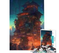 Puzzle pour Adolescents 1000 pièces Ville de Demain Activités Amusantes à la Maison Décoration intérieure Jeu Pratique pour Les 14 Ans et Plus (38x26cm)