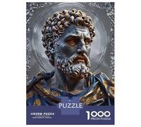 Puzzle pour Adolescents 1000 Pièces Vintage Marcus Aurelius Puzzles pour Adultes Jeu Manuel Améliore La Mémoire Interaction Parent-Enfant 70x50cm/1000pcs