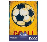 Puzzle pour Adolescents 1000 Pièces Vintage Soccer Goal Sign Puzzles pour Adolescents Jeux Relaxants Cadeaux pour Femmes pour Anniversaire, Noël 70x50cm/1000pcs
