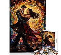 Puzzle pour Adolescents 1000 pièces Vitrail Amour Jeu éducatif Course de Vitesse Manuelle Jouets à Monter soi-même avec Poster et fiche de Questions Assortis (50x75cm)