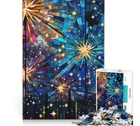 Puzzle pour Adolescents 1000 pièces Vitrail Ciel éclatant Jeu éducatif Anti-Stress Amusant pour Les Gamers 50x75cm
