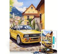 Puzzle pour Adolescents 1000 pièces Voiture Aquarelle Bords impeccables Jeu Amusant et Stimulant Mental Jeu Calme et Amusant Cadeau d'anniversaire Art Découverte (38x26cm)