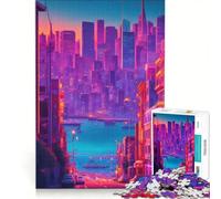 Puzzle pour Adolescents 1000 pièces Voyage à San Francisco Jeu Pratique pour s'amuser en Famille idéal comme Cadeau pour Toute la Famille 50x75cm