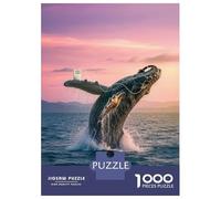 Puzzle pour Adolescents 1000 Pièces Whale Song Serenity Puzzle pour Adultes Jouets À Monter Soi-même Analyse Et Logique Difficile Et Stimulant 52x38cm/1000pcs