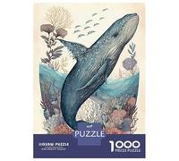 Puzzle pour Adolescents 1000 Pièces Whale Wondrous Puzzles pour Adultes Jeu Familial Anti-Stress Interaction Parent-Enfant 52x38cm/1000pcs