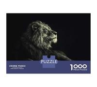 Puzzle pour Adolescents 1000 Pièces Wild Lion Poster King Puzzle pour Adultes Décoration Murale Jouet Une Œuvre d'art Cadeau d'anniversaire Unique 38x26cm/1000pcs