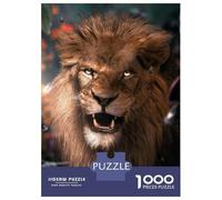 Puzzle pour Adolescents 1000 Pièces Wild Lion Puzzles pour Adultes Jeu Familial Anti-Stress Interaction Parent-Enfant 38x26cm/1000pcs
