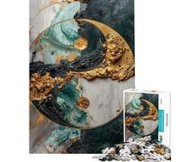Puzzle pour Adolescents 1000 pièces Yin Yang Kintsugi Harmonie Puzzle Adulte Jeu Manuel Décoration Murale Offre spéciale Cadeaux pour Toute la Famille (Taille 50x75cm)