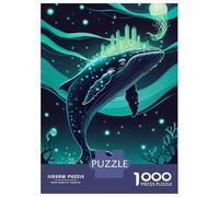 Puzzle pour Adolescents 1000 Pièces Zen Meditation Under Full Moon Puzzles pour Adultes Jeux Relaxants Décoration Murale Idéal comme Cadeau pour Toute La Famille 52x38cm/1000pcs