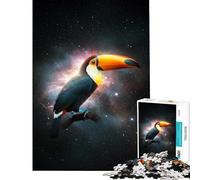 Puzzle pour Adolescents 1000 Toucans dans l'espace Un défi pour reconstituer Une œuvre d'art Jouet Anti-Stress Convient aux 14 Ans et Plus (38x26cm)