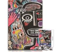 Puzzle pour Adolescents 1000 Visages Abstraits, Art, Vacances à la Maison, Jeux pour Passer Le Temps en Famille, (Taille 50x75cm)