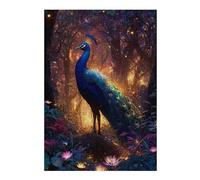 Puzzle pour Adolescents 1000pcs(38x26cm) Enchanted Forest Peacock Puzzle pour Adultes - Jeux Relaxants - Défi Difficile - Aide À Exercer Le Cerveau 1000pcs(38x26cm)