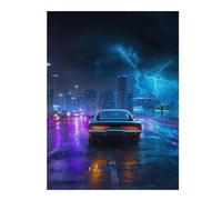 Puzzle pour Adolescents 1000pcs(52x38cm) City Lights and Thunderstorms -1 Puzzle pour Adultes, Jeu De Réflexion Et De Logique, pour Les Amis Et La Famille 1000pcs(52x38cm)
