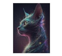 Puzzle pour Adolescents 1000pcs(52x38cm) Galaxy Siam Cat Puzzles pour Adolescents, Jouets À Monter Soi-même, Anti-Stress, À Offrir en Cadeau À Toute La Famille 1000pcs(52x38cm)