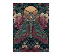 Puzzle pour Adolescents 1000pcs(52x38cm) Glowing Moth with Gemstone Wings Puzzles pour Adultes Jouets Anti-Stress Décoration Parfaite Difficile À Compléter 1000pcs(52x38cm)