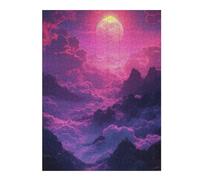 Puzzle pour Adolescents 1000pcs(52x38cm) Magical Pink Sky Landscape Puzzles pour Adultes - Jeu Manuel, Amusant Et Stimulant - Cadeaux 1000pcs(52x38cm)