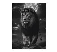 Puzzle pour Adolescents 1000pcs(52x38cm) Regal Lion Moonlit Majesty -1 Puzzles pour Adultes Jouets Anti-Stress Décoration Parfaite Difficile À Compléter 1000pcs(52x38cm)