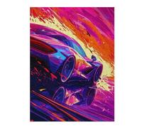 Puzzle pour Adolescents 1000pcs(52x38cm) Speeding Sports Car Artwork -2 Puzzles pour Adultes - Jeu Manuel, Amusant Et Stimulant - Cadeaux 1000pcs(52x38cm)