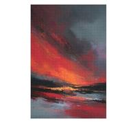 Puzzle pour Adolescents 1000pcs(75x50cm) Abstract Sunset Landscape Painting Puzzles pour Adultes, Jouet, Décoration Murale, Décoration Intérieure pour Anniversaire, Noël 1000pcs(75x50cm)