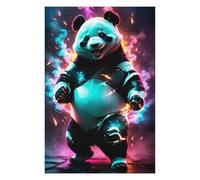 Puzzle pour Adolescents 1000pcs(75x50cm) Cool Panda Neon Light Art Puzzle pour Adultes, Jeu Manuel, Décoration Intérieure, Idéal comme Cadeau pour Toute La Famille 1000pcs(75x50cm)