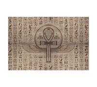 Puzzle pour Adolescents 1000pcs(75x50cm) Egyptian Ankh Ornament Puzzles pour Adultes, Jouets À Monter Soi-même, Améliorent La Mémoire, Idéal comme Cadeau 1000pcs(75x50cm)