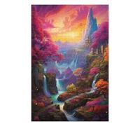 Puzzle pour Adolescents 1000pcs(75x50cm) Fantasy Castle in Autumn Forest Puzzle pour Adultes, Jeu De Réflexion Et De Logique, pour Les Amis Et La Famille 1000pcs(75x50cm)