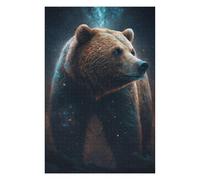 Puzzle pour Adolescents 1000pcs(75x50cm) Galactic Bear Majesty Puzzle pour Adultes, Jeu Manuel, Décoration Intérieure, Idéal comme Cadeau pour Toute La Famille 1000pcs(75x50cm)