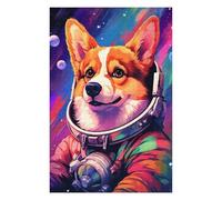 Puzzle pour Adolescents 1000pcs(75x50cm) Pièces De Puzzle Corgi Astronaut in Space -4 Puzzles pour Adultes Jeux Relaxants Assemblage De Motifs pour Les Jeux 1000pcs(75x50cm)